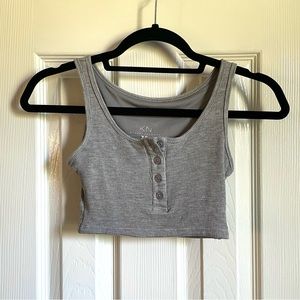 Klassy Network Henley Crop Tank